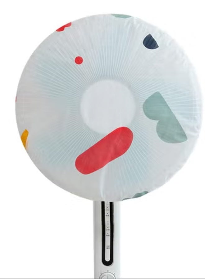 Universal Round Fan Cover for Electric Fans – Dustproof Waterproof Transparent Mesh with Secure Plastic Fit – Easy to Use and Remove, Protects Fans from Dirt and Dust for Home and Office - Image 1